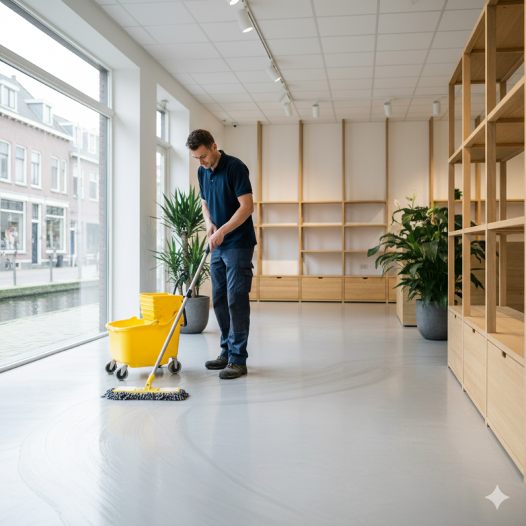 commercieel Commerciële schoonmaak in bedrijfsruimte