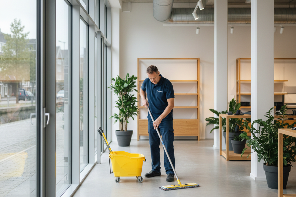 Commerciële schoonmaak – Rigo Cleaning Commerciële schoonmaak in bedrijfsruimte